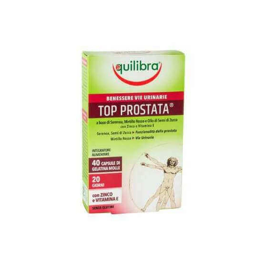 Top Prostate, 40 капсул, Equilibra: ціни та характеристики