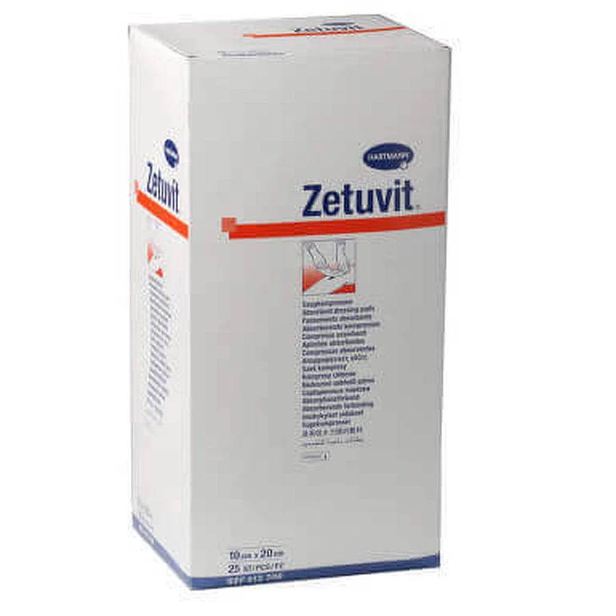 Абсорбуючі прокладки - Zetuvit (413702), 10x20 см, 25 штук, Hartmann: ціни та характеристики