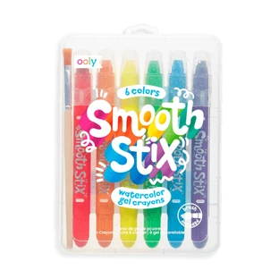 Гелевые акварельные карандаши Smooth Stix, +3 года, 6 цветов, Ooly