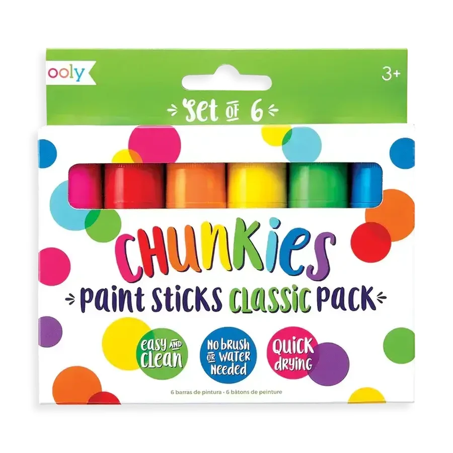 Твердые темперные карандаши Chunkies, 3 года+, 6 шт, Ooly: цены и характеристики