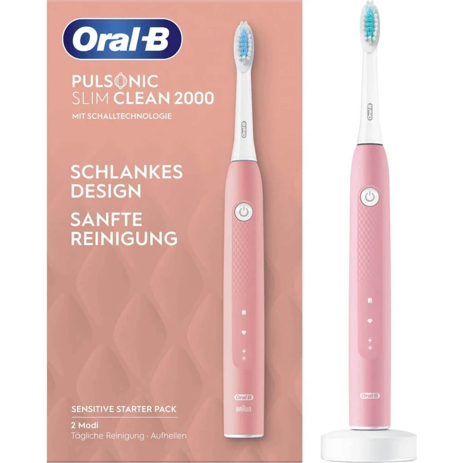 Электрическая зубная щетка Oral B Pulsonic Slim clean 2 000 Pink 1×1 шт, электрическая зубная щетка: цены и характеристики