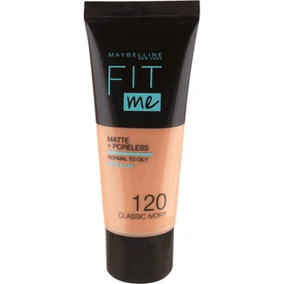 Maybelline New York Fit Me Matte & Poreless foundation 120 Classic Ivory, 30 мл