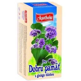 Аптека Чай для гарної пам'яті Гінкго Білоба пакетики 20 х 1,5 г