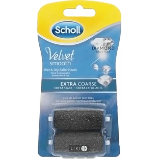 Сменные роликовые насадки Scholl Velvet Smooth Diamond Crystals, №2