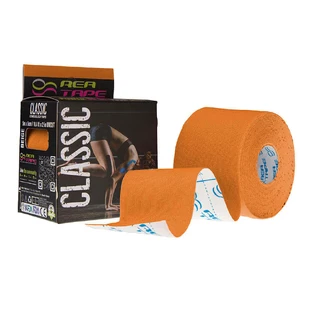 Кинезиологическая лента Premium оранжевая, 5 см х 5 м, REA Tape
