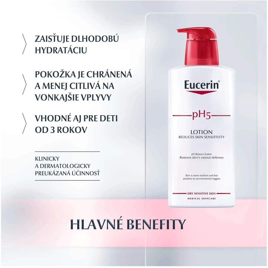 Eucerin pH5 увлажняющий лосьон для тела для чувствительной кожи 400 мл: цены и характеристики