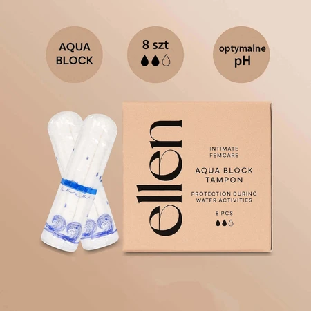 Тампоны Ellen Sport Aqua Block, гигиенические, для бассейна, 8 штук: цены и характеристики