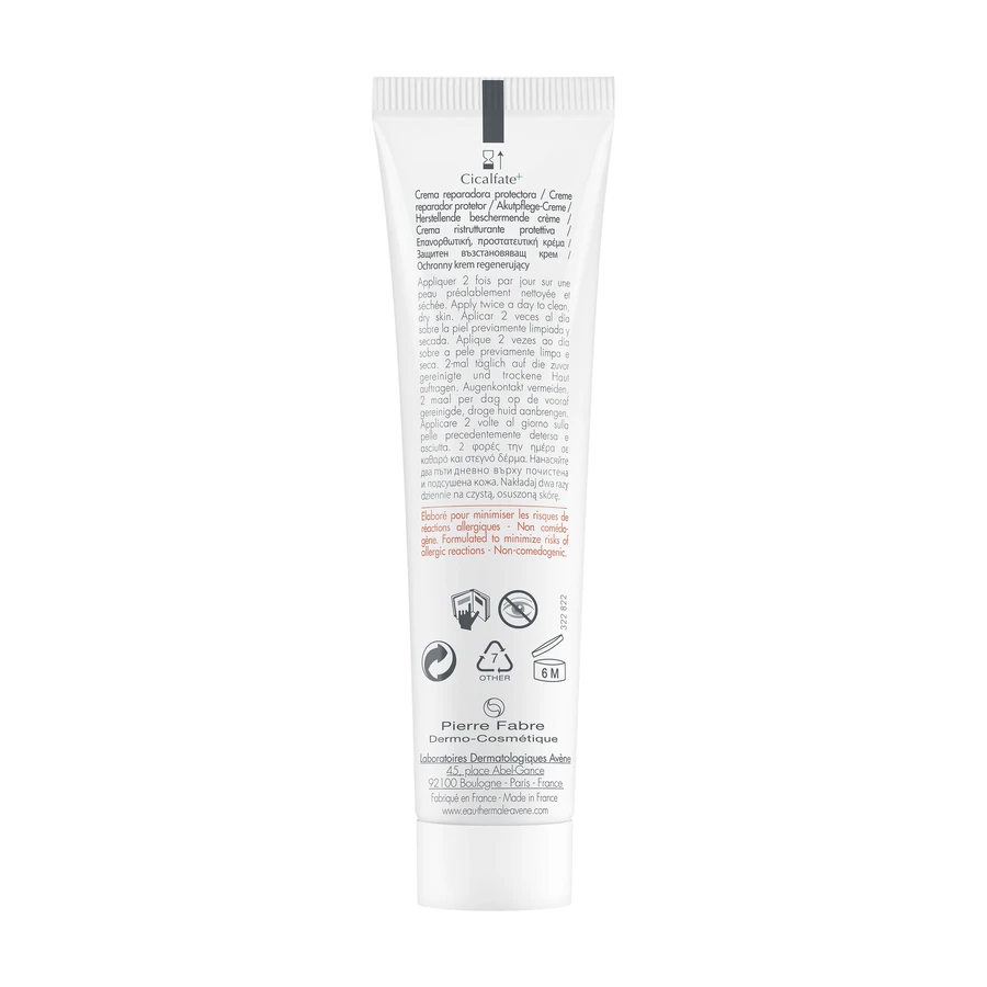 Крем для обличчя та тіла Avene Cicalfate+ Repairing Protective Cream, відновлювальний, захисний, 40 мл: ціни та характеристики