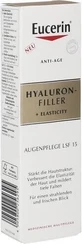 Eucerin HYALURON-FILLER+ELASTICITY Крем для век 1×15 мл, SPF 15
