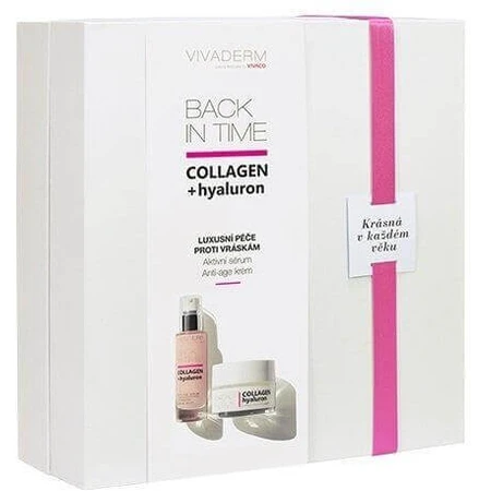 Розкішна упаковка антивікової косметики Vivaco VIivaderm Collagen Hyaluron в паперовій коробці: ціни та характеристики
