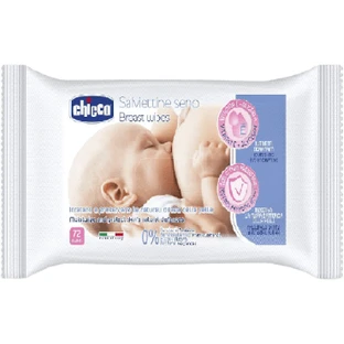 Серветки для очищення грудей Chicco 72 шт