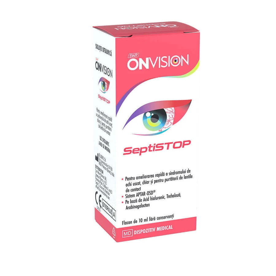 Офтальмологічний мастильний розчин Onvision Septistop, 10 мл, Sun Wave Pharma: ціни та характеристики