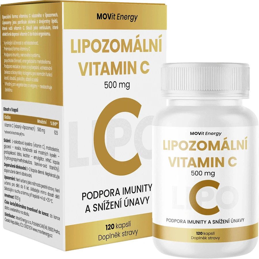 MOVit Energy Липосомальный витамин C 120 капсул: цены и характеристики