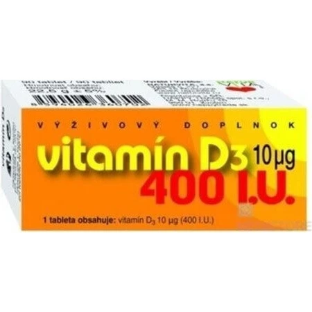 NATURVITA VITAMIN D3 10 мкг (400 МО) 1×90 тбл, вітамін D3: ціни та характеристики