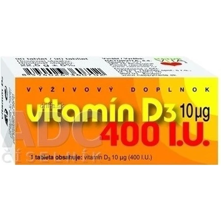 NATURVITA VITAMIN D3 10 мкг (400 МО) 1×90 тбл, вітамін D3: ціни та характеристики