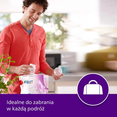 Avent, пакети для стерилізації в мікрохвильовій печі, багаторазові, SCF297/05, 5 штук: ціни та характеристики
