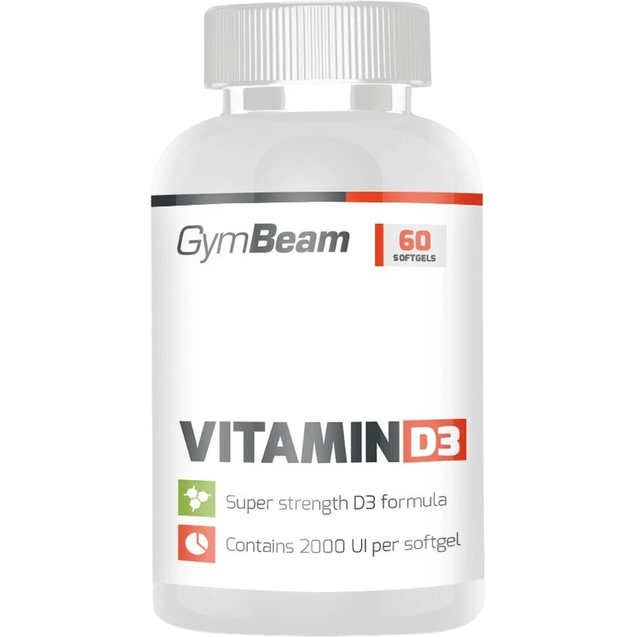 GymBeam Витамин D3 2000 МЕ, неароматизированный, 240 мягких таблеток: цены и характеристики