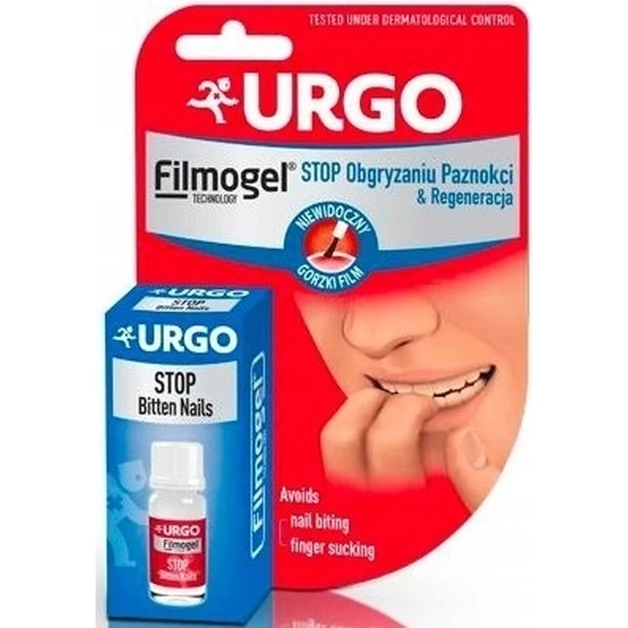 URGO FILMOGEL STOP NAIL BITING 1×9 мл, горький лак против обкусывания ногтей: цены и характеристики