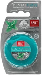 Зубная нить Splat Professional Dental Floss с волокнами серебра, 30 м