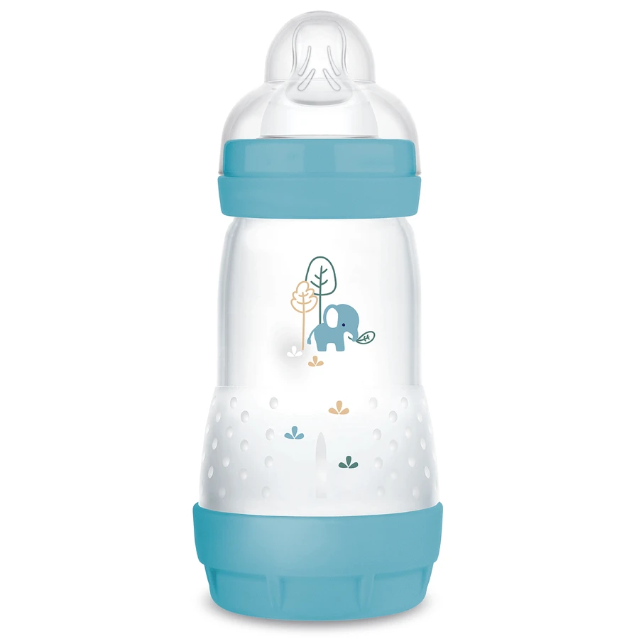 MAM Perfect Start Anti-Colic, пляшечка проти кольок, з силіконовою соскою, Planet Love, хлопчик, від 2 місяців, 260 мл: ціни та характеристики