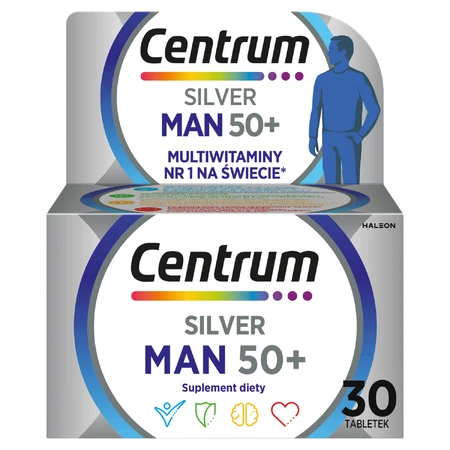 Centrum Silver Man 50+, мультивитамины для мужчин, 30 таблеток: цены и характеристики