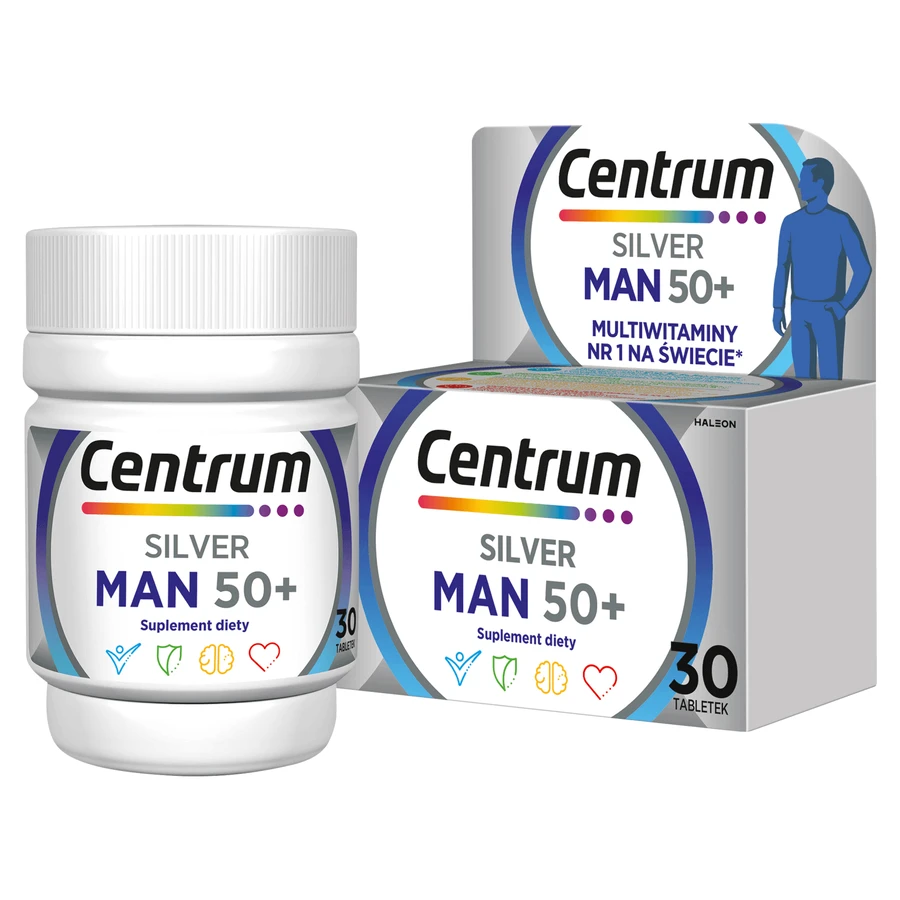 Centrum Silver Man 50+, мультивитамины для мужчин, 30 таблеток: цены и характеристики