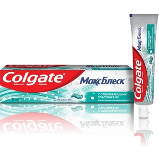 Зубная паста Colgate МаксБлеск Кристальная мята с отбеливающими пластинками, 50 мл