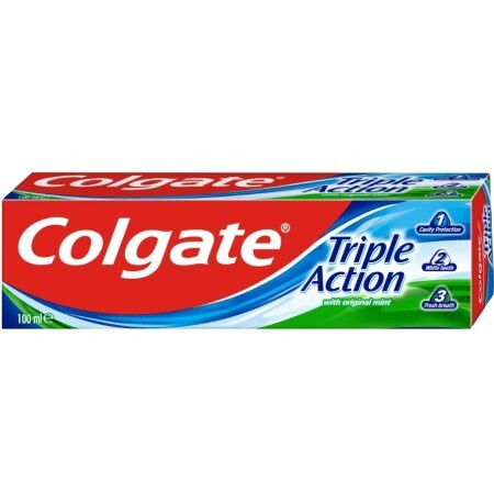 Зубная паста Colgate Triple Action тройное действие, 100 мл
