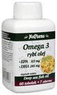 MedPharma OMEGA 3 риб'ячий жир форте - ЕПК, ДГК 1×67 капсул, дієтична добавка