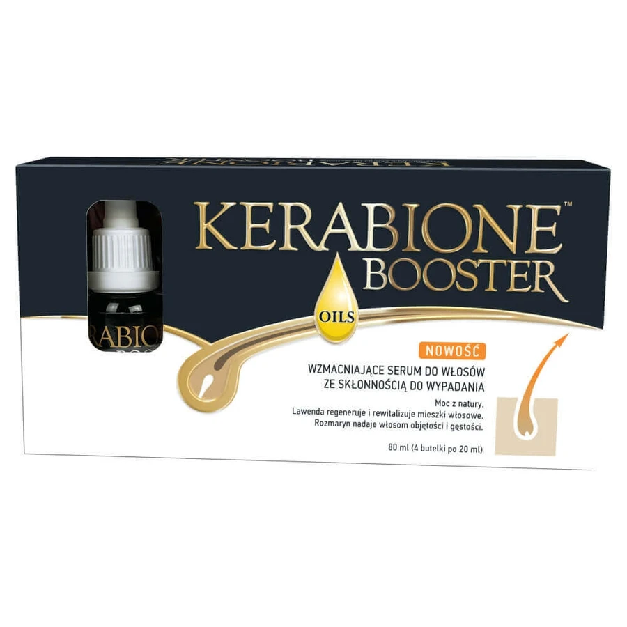 Kerabione Booster Oils Укрепляющая сыворотка для волос 80 мл (4x20 мл): цены и характеристики