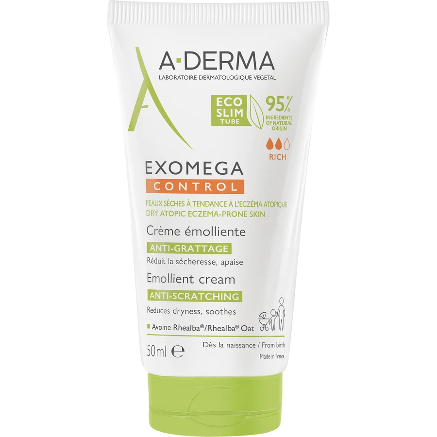 A-Derma Exomega Control Эмолентный крем для сухой кожи, склонной к атопии 50 мл: цены и характеристики