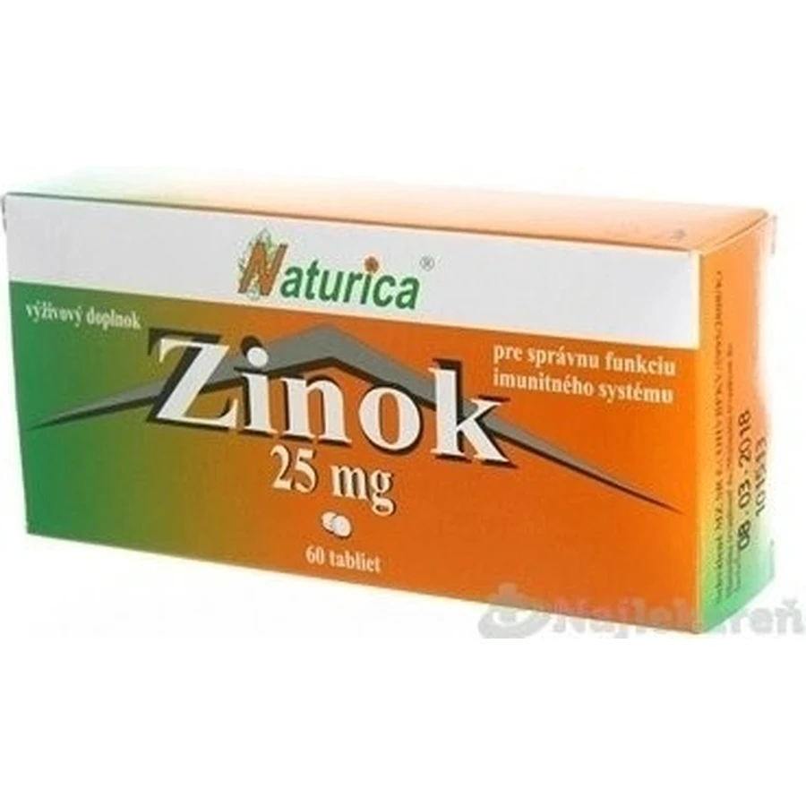 Naturica ZINOC 25 мг 1×60 таблеток, харчова добавка: ціни та характеристики