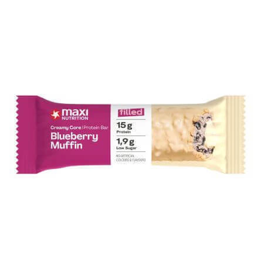 Протеїновий батончик з чорничним кексом, 45 г, Maxi Nutrition: ціни та характеристики