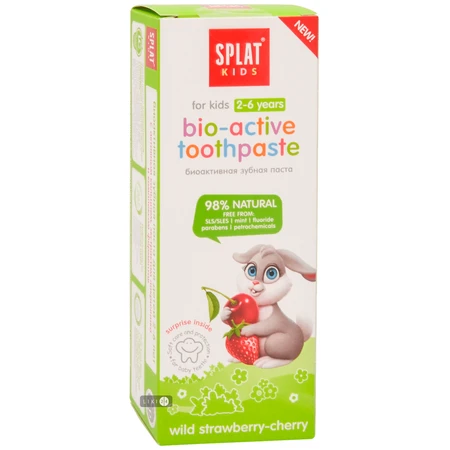 Зубна паста Splat Kids Fruit Wild Strawberry-Cherry натуральна для дітей, 50 мл: ціни та характеристики