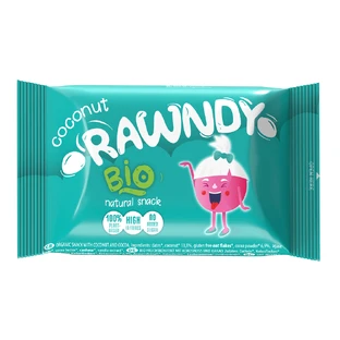 Органічний енергетичний батончик з кокосом, 26 г, Rawndy
