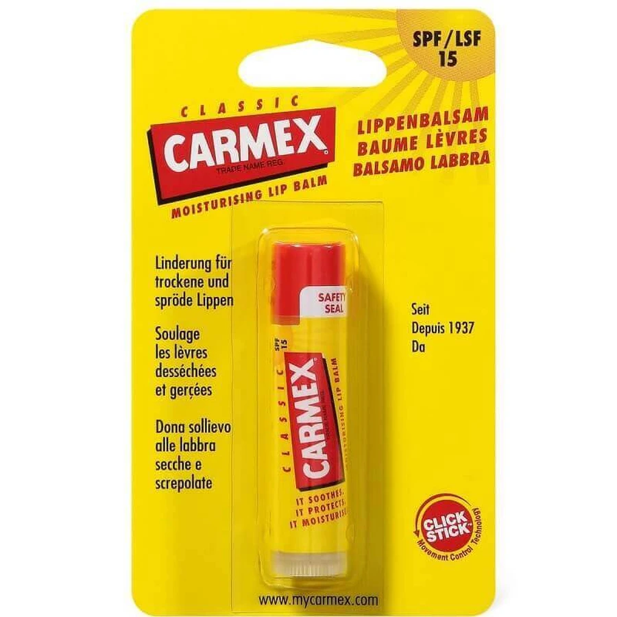 Відновлювальний бальзам для сухих та потрісканих губ з SPF 15, 4,25 г, Carmex: ціни та характеристики