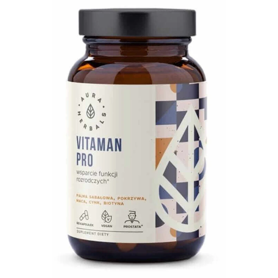 VitaMAN Pro (поддержка репродуктивной функции) 60 капсул Aura Herbals: цены и характеристики