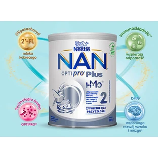 Nestle NAN Optipro Plus 2 HMO, дополнительное молоко для детей старше 6 месяцев, 800 г.