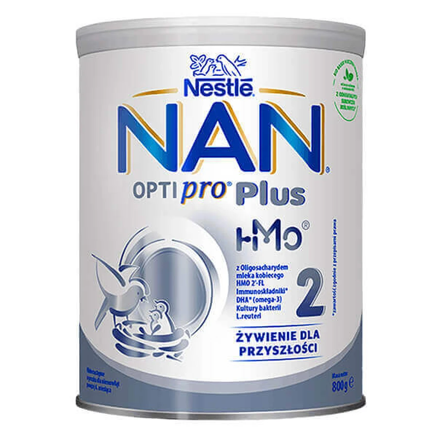Nestle NAN Optipro Plus 2 HMO, дополнительное молоко для детей старше 6 месяцев, 800 г.: цены и характеристики