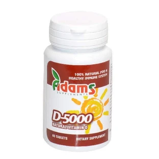 Вітамін D-5000, 60 таблеток, Adams Vision