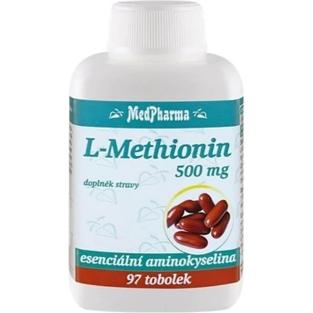 MedPharma L-метіонін 500 мг 1×97 капсул, дієтична добавка: ціни та характеристики