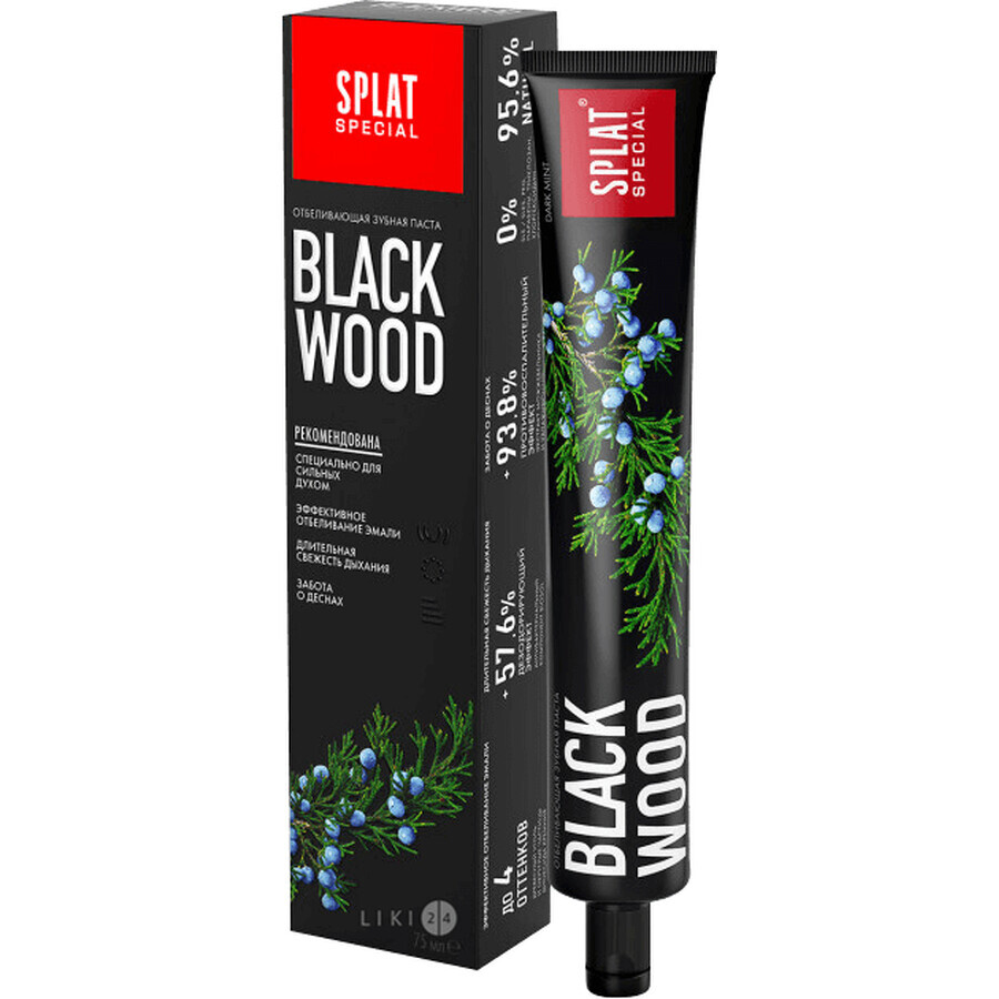 Зубная паста Splat Special Blackwood, 75 мл: цены и характеристики