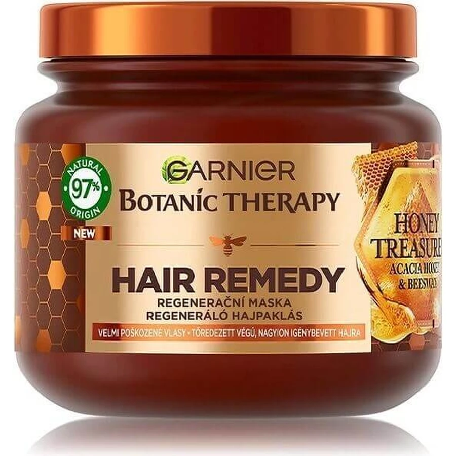 Garnier Botanic Therapy Hair Remedy Honey Treasure 1×340 ml, відновлювальна маска для пошкодженого волосся, 340 мл: ціни та характеристики