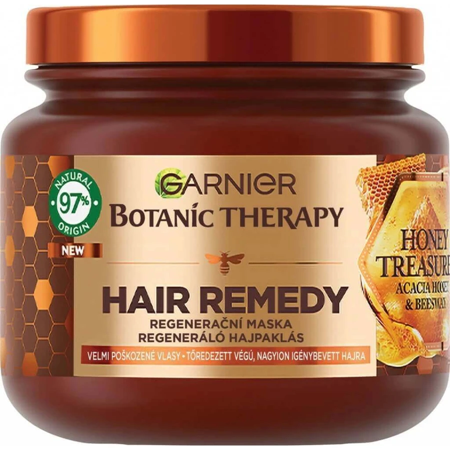 Garnier Botanic Therapy Hair Remedy Honey Treasure 1×340 ml, відновлювальна маска для пошкодженого волосся, 340 мл: ціни та характеристики