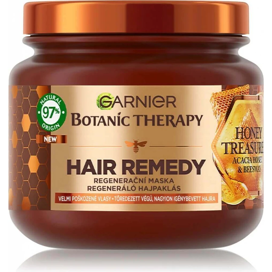 Garnier Botanic Therapy Hair Remedy Honey Treasure 1×340 ml, відновлювальна маска для пошкодженого волосся, 340 мл: ціни та характеристики