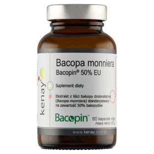 Kenay Bacopa Monniera Bacopin, бакопа минор, 60 капсул