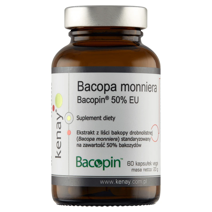 Kenay Bacopa Monniera Бакопин, бакопа мала, 60 капсул: ціни та характеристики