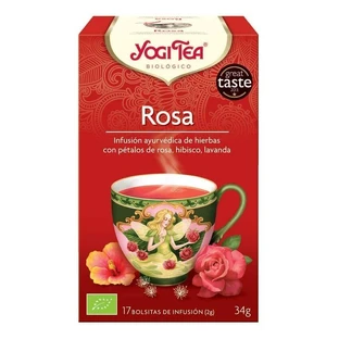 Розовый чай, 17 пакетиков, Yogi Tea