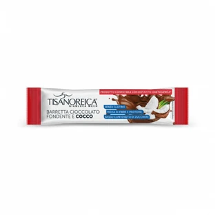 Батончик з темним шоколадом та кокосовим протеїном Gianluca Mech Tisanoreica Tisanoreica Dark Chocolate and Coconut Bar 1х35гр
