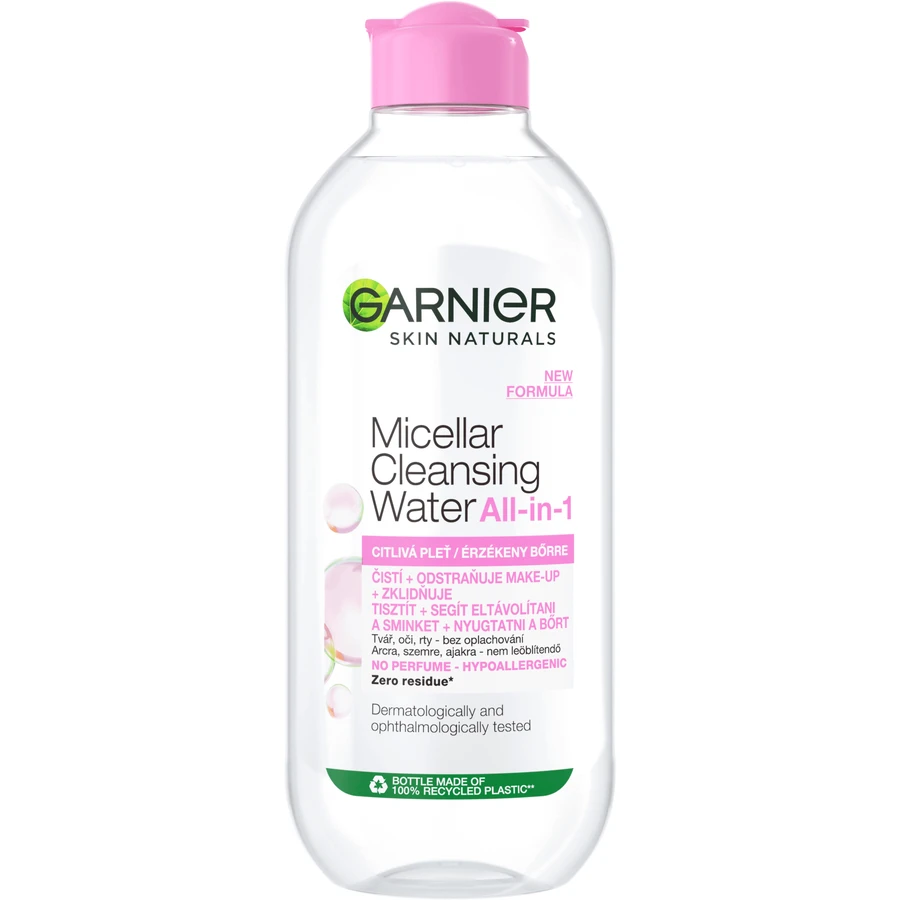 Garnier Skin Naturals Міцелярна вода 3 в 1 для чутливої шкіри, 400 мл: ціни та характеристики